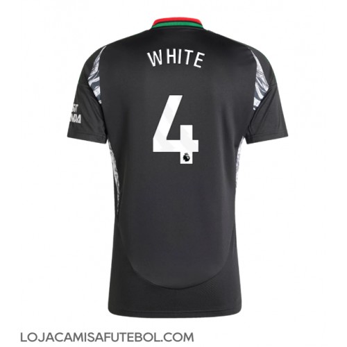 Camisa de Futebol Arsenal Ben White #4 Equipamento Secundário 2024-25 Manga Curta